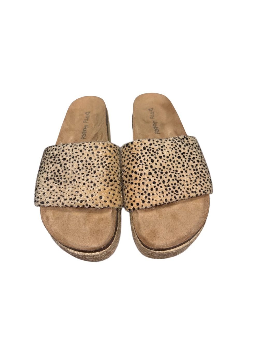 Dirty Laundry Pippa Platform Espadrille Sandals In Fuzzy Cheetah Print Size 8 - Picture 3 of 11
